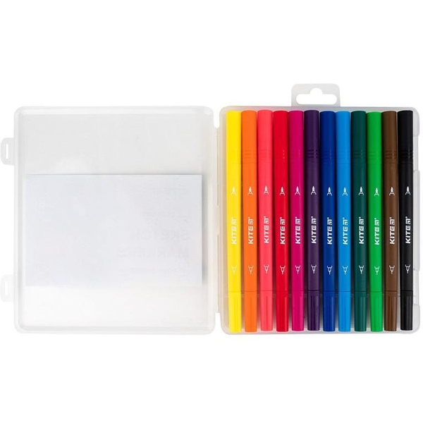 Набор скетч маркеров Kite, 12 шт. (K22-044) - Pampik - 2