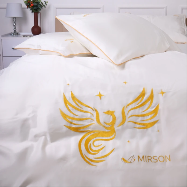Комплект постельного белья MirSon Ranforce Elite 0001 Moko White "Fire Bird" 110 х 140 см - Pampik - 6