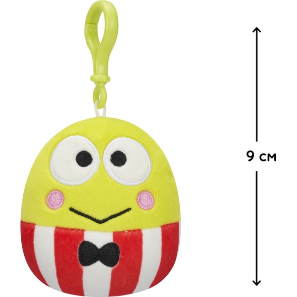 М'яка іграшка-брелок Squishmallows Hello Kitty Кероппі на кліпсі, 9 см (SQSN00274) - Pampik - 2