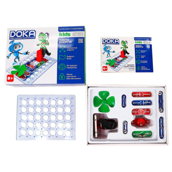 Конструктор электронный Doka Чистая энергия, 12 деталей (D70704) - Pampik - 4
