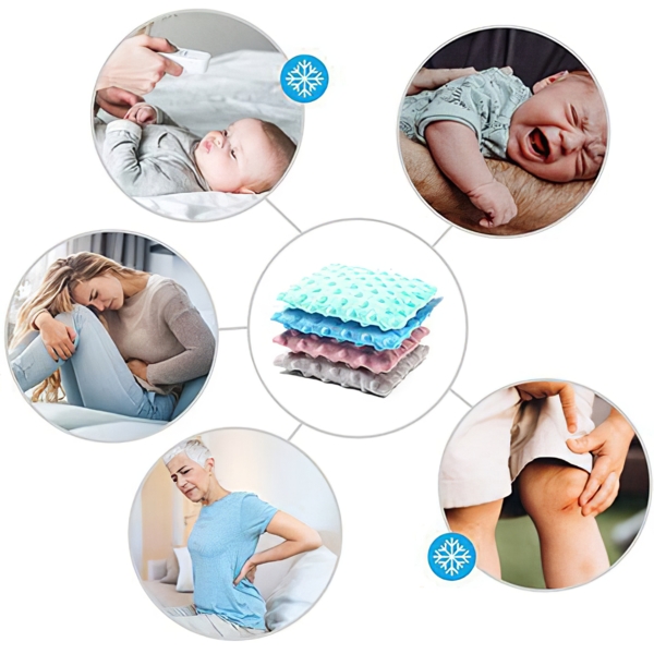 Грелка BabyOno Cherry с косточками вишни и ароматом лаванды, 13х16 см, мятный (796/04) - Pampik - 5