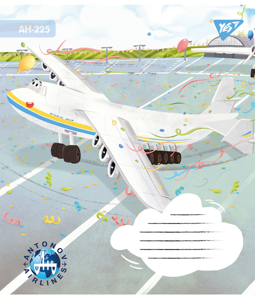 Набор тетрадей Yes Антонов А5, в линейку, 12 листов,25 шт. (767429) - Pampik - 6