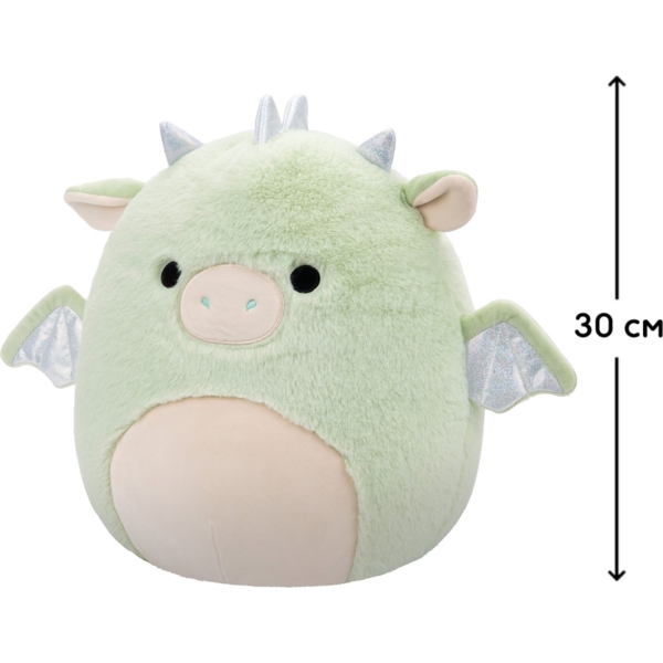 М'яка іграшка Squishmallows Дракон Дрю, 30 см (SQCR06683) - Pampik - 6