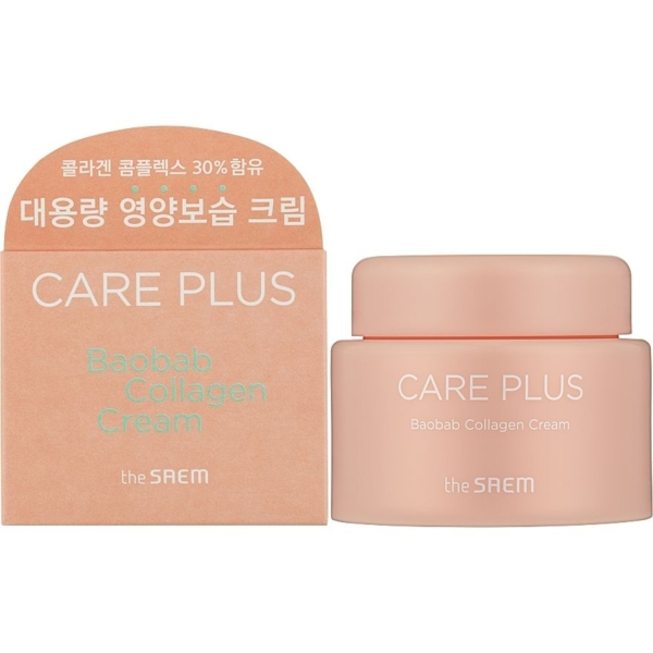 Колагеновий крем The Saem Care Plus Baobab Collagen Cream 100 мл - Pampik - 2