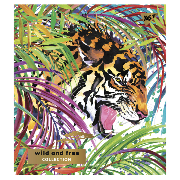 Набір зошитів Yes Savannah life Pantone Gold А5, в клітинку, 24 аркуші, 10 шт. (66847) - Pampik - 3