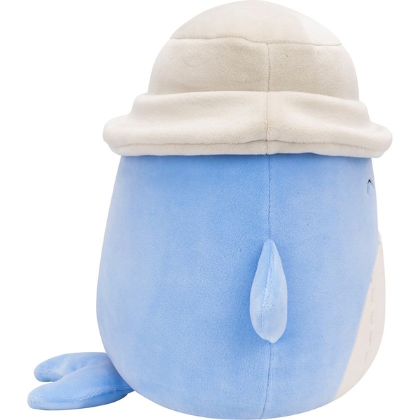Мягкая игрушка Squishmallows Синий кит Самир в панаме, 19 см (SQCR06593) - Pampik - 3
