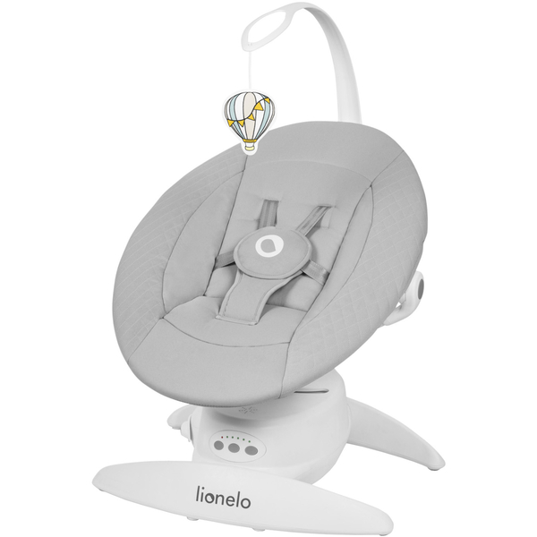 Крісло-гойдалка Lionelo Iris Grey Concrete, сірий - Pampik
