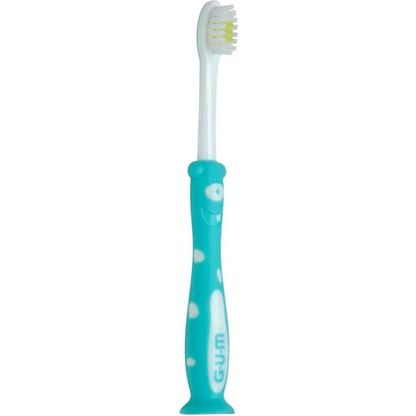 Зубная щетка GUM Kids Monster мягкая, голубая - Pampik - 2
