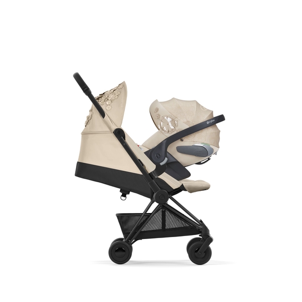 Прогулянкова коляска Cybex Coya Matt Simply Flowers Beige, бежева (522003151) - Pampik - 7