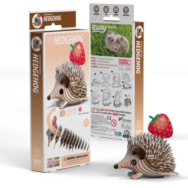 Збірна 3Д модель Eugy Зоопарк Їжак (XEG-026) - Pampik - 5