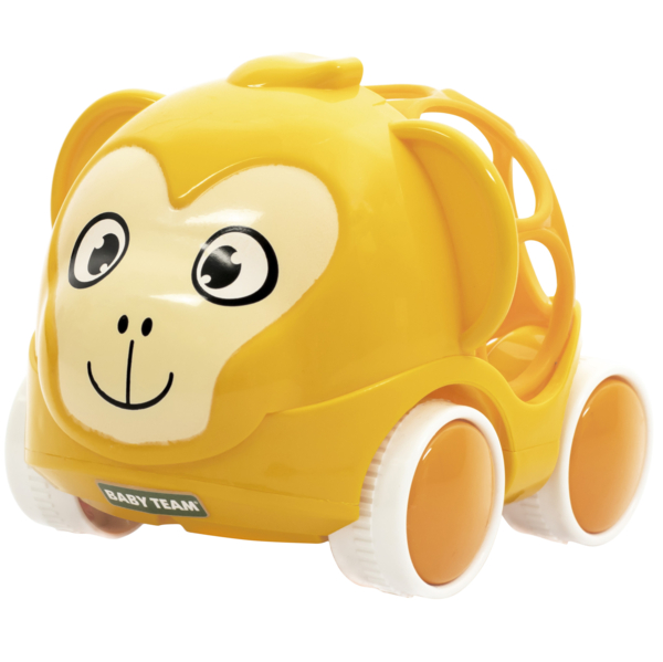 Игрушка-погремушка Baby Team Машинка-обезьянка (8412) - Pampik - 3