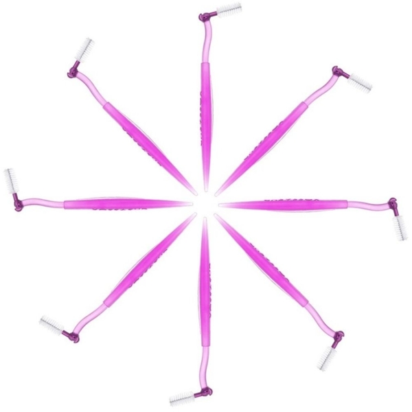 Набір міжзубних щіток Curaprox CPS 406, 5 шт. + тримач UHS 451 - Pampik - 4