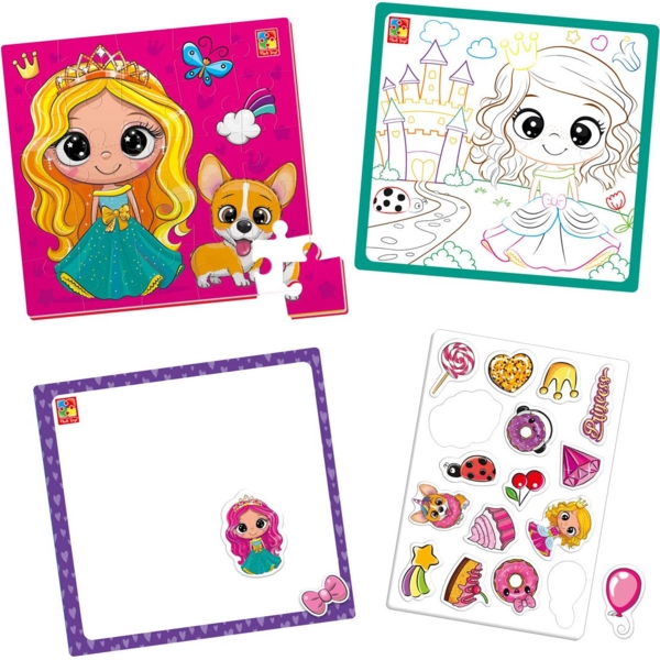 Набор для творчества Vladi toys 4 в 1 Принцессы (VT4210-15) - Pampik