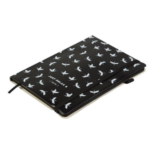 Блокнот деловой Buromax Relax А5 96 л. в клеточку обложка из искусственной кожи черный (BM.295101-01) - Pampik - 3