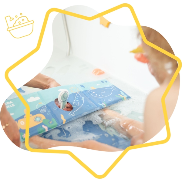 Іграшка для купання Badabulle: книжка + 20 фігурок - Pampik - 5