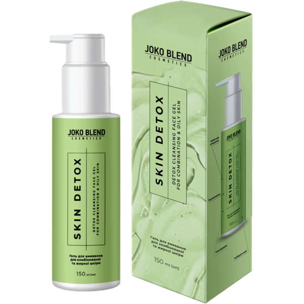 Гель для вмивання Joko Blend Skin Detox для комбінованої та жирної шкіри 150 мл - Pampik