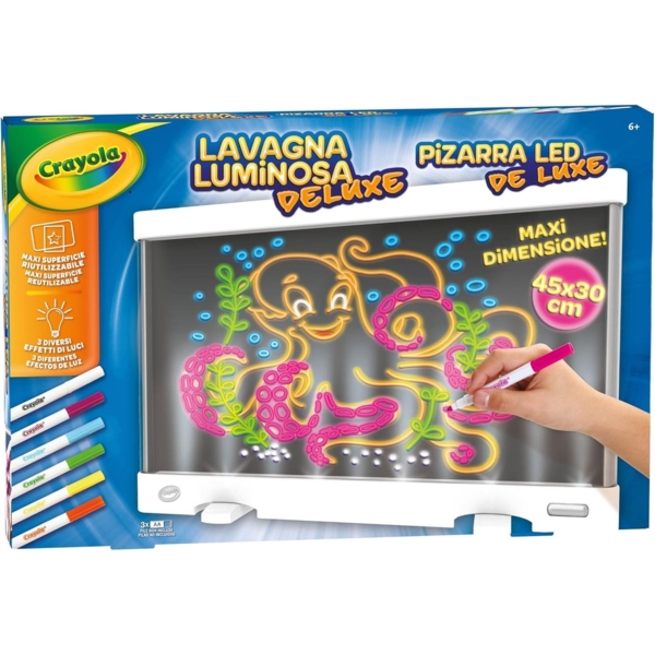 Дошка для малювання Crayola з підсвічуванням у комплекті з фломастерами (74-7504-M) - Pampik