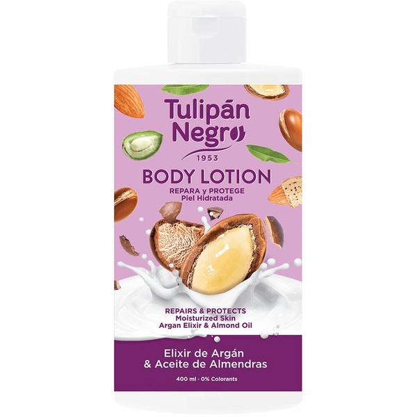 Лосьйон для тіла Tulipan Negro Elixir Argan & Almond Oil Body Lotion 400 мл - Pampik