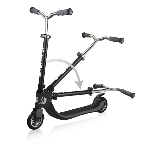 Самокат Globber Flow Foldable 125 черно-серый до 100 кг 6+ 2 колеса - Pampik - 11