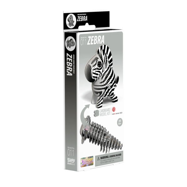 Сборная 3Д модель Eugy Зоопарк Зебра (XEG-011) - Pampik - 4