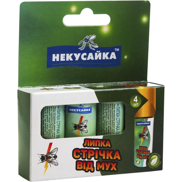 Липка стрічка Некусайка від мух 4 шт. - Pampik