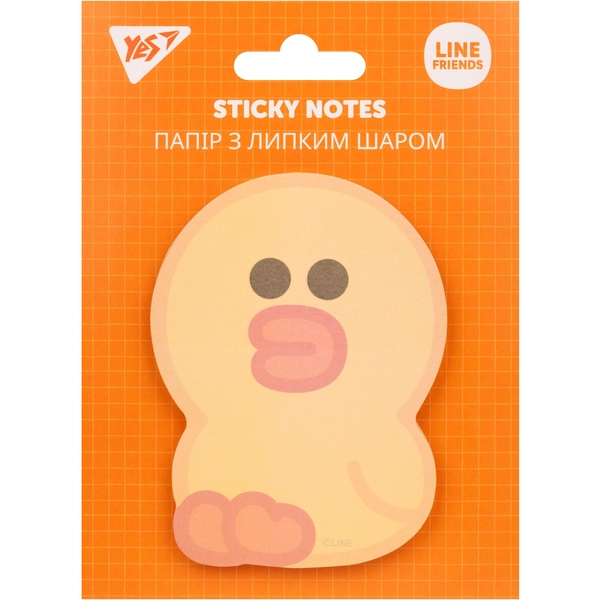 Бумага для заметок Yes Line Friends Sally фигурная 40 листов (170333) - Pampik