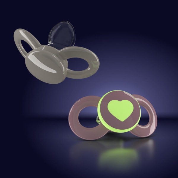 Пустушка ортодонтична Dentistar для дівчинки, 0-6 місяців, 2 шт. (3960001) - Pampik - 4