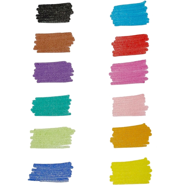 Фломастеры Yes Line Friends глиттер 12 шт. (650559) - Pampik - 4