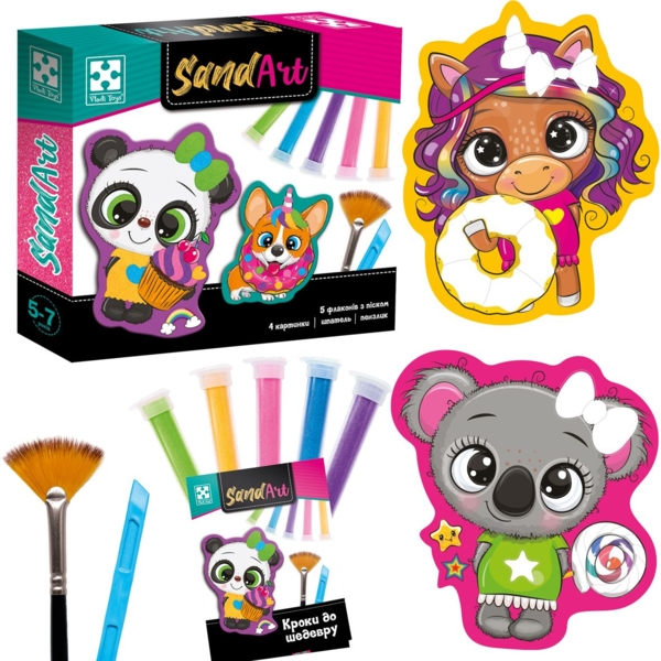 Набір для творчості Vladi Toys Sand Art Солодка вечірка (VT4501-02) - Pampik - 2