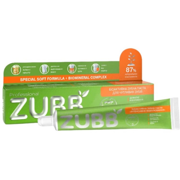 Зубна паста ZUBB для чутливих зубів, 90 г - Pampik