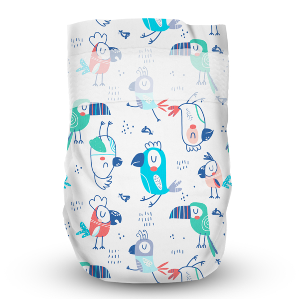 Підгузки на липучках Offspring Pat the Parrot 1 (до 4 кг), 56 шт. - Pampik - 2