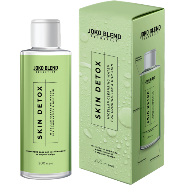 Міцелярна вода Joko Blend Skin Detox для комбінованої та жирної шкіри 200 мл - Pampik