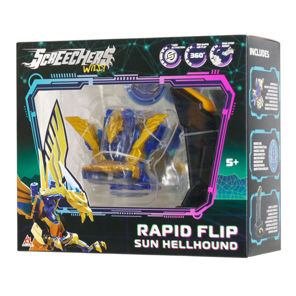 Ігровий набір Screechers Wild! S5 L0.5 Сан Хелхаунд (EU686104B) - Pampik - 8