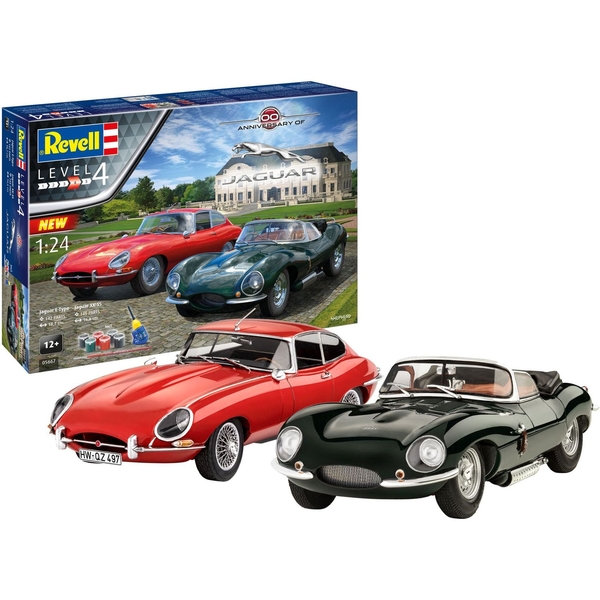 Сборная модель Revell к 100-й годовщине автомобилей Jaguar, уровень 4, масштаб 1:24, 287 деталей (RVL-05667) - Pampik - 3