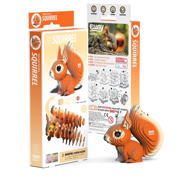 Сборная 3Д модель Eugy Зоопарк Белка (XEG-083) - Pampik - 8