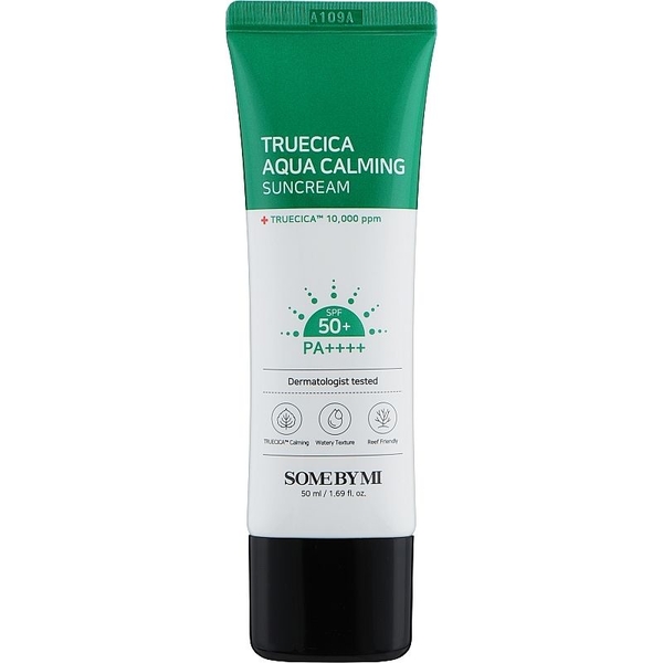 Солнцезащитный крем Some By Mi Truecica Aqua Calming Suncream 50PA++++ 50 мл - Pampik