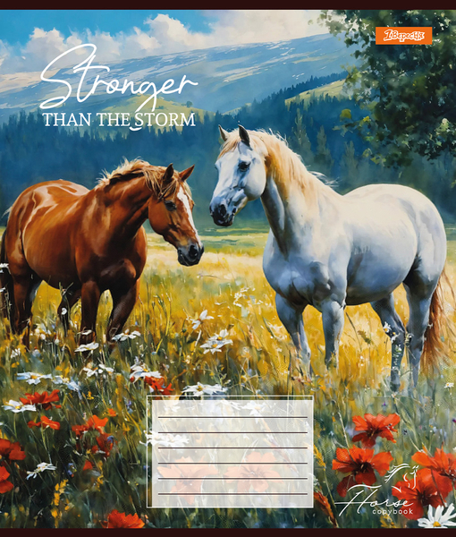 Набір зошитів 1 Вересня Stronger than the storm А5, в клітинку, 18 аркушів, 25 шт. (767243) - Pampik - 3