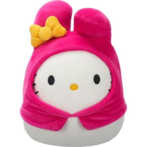 М'яка іграшка Squishmallows Hello Kitty Хелоу Кітті в образі Моя Мелоді, 20 см (SQSN00390) - Pampik