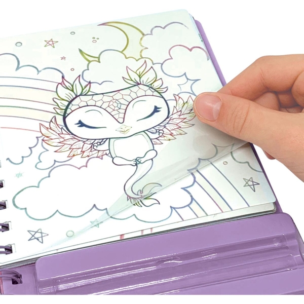 Набор для творчества Nebulous Stars Скетчбук: Фантазийное искусство из фольги (11025) - Pampik - 6