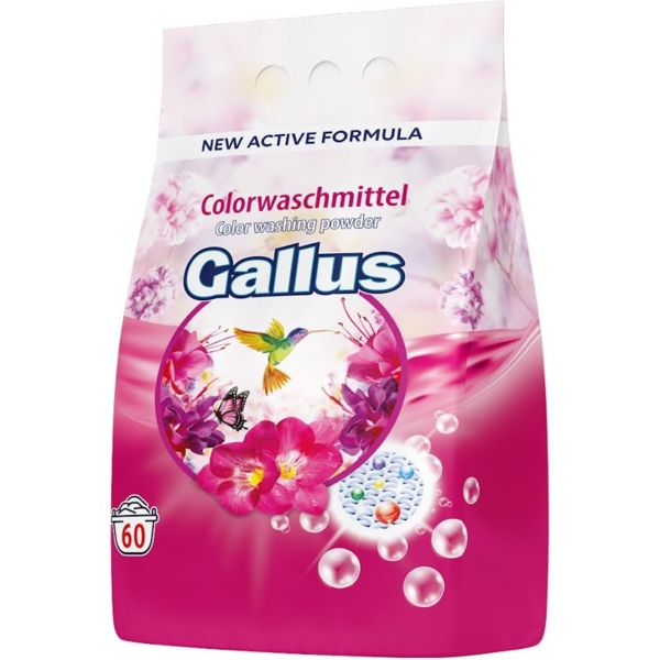 Пральний порошок Gallus Color для кольорової білизни, 3.9 кг - Pampik