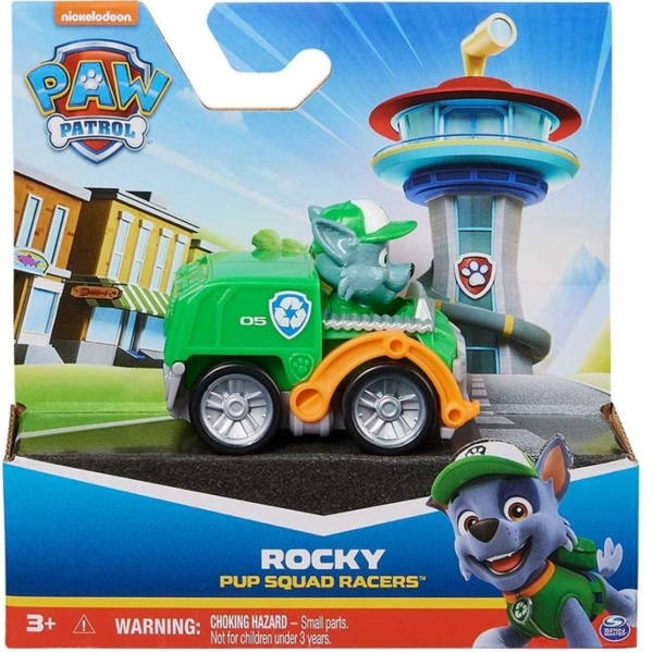 Мини спасательный автомобиль Spin Master Щенячий патруль с водителем Рокки (SM17791/4969) - Pampik