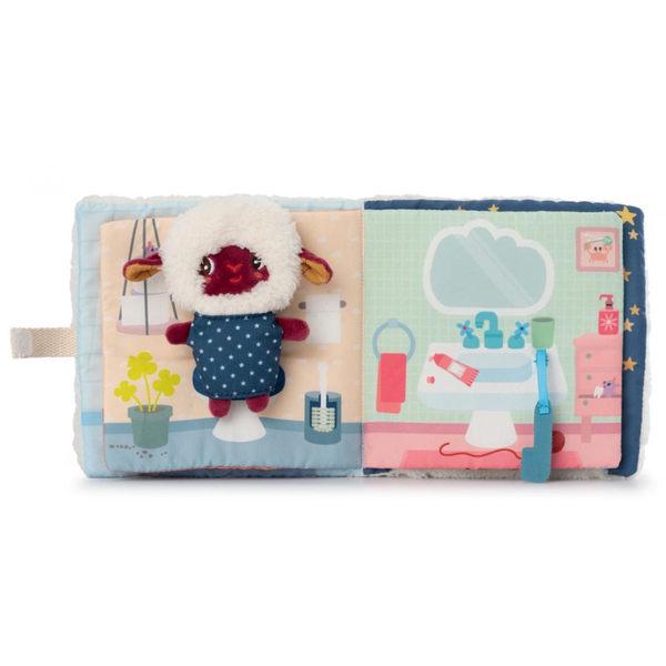 Развивающая мягкая книга Lilliputiens Спокойной ночи, Баранчик (83536) - Pampik - 8