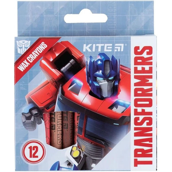 Крейда воскова Kite Transformers 12 шт. (TF24-070) - Pampik