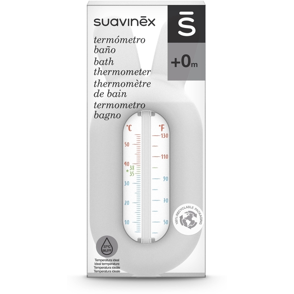 Термометр для вимірювання температури води Suavinex Hygge: Затишні історії сірий (401398) - Pampik - 2