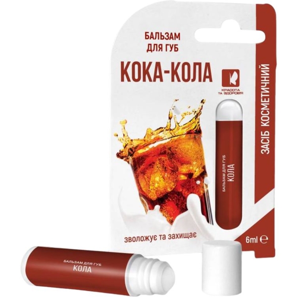 Бальзам для губ Enjee Кола, роликовый, 6 мл - Pampik