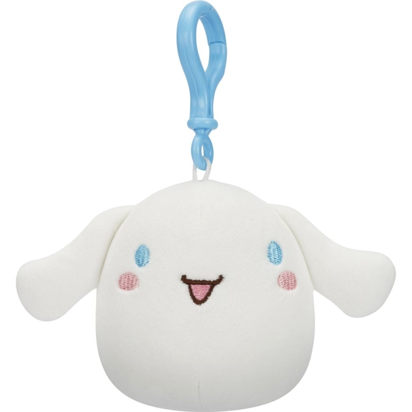 Мягкая игрушка-брелок Squishmallows Hello Kitty Синнаморолл на клипсе, 9 см (SQSN00272) - Pampik