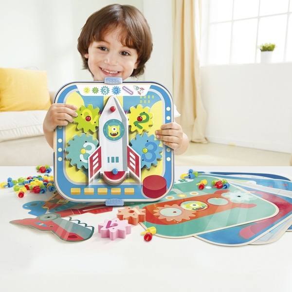 Игровой набор Hape Увлекательные шестерни (E1065) - Pampik - 4