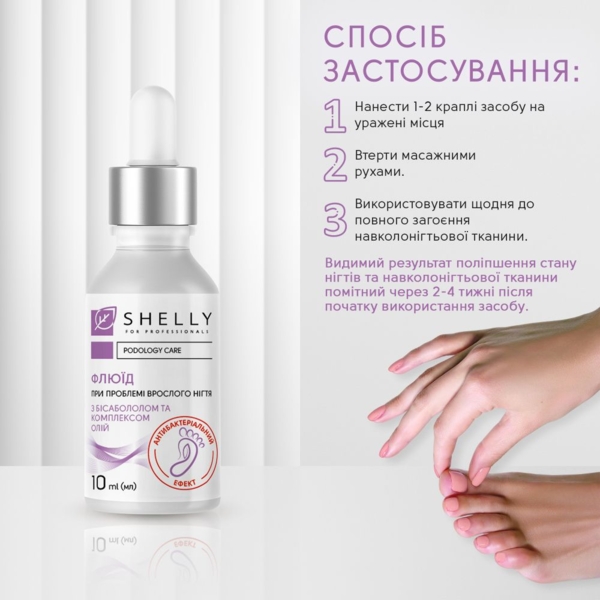 Флюид от вросших ногтей Shelly с антибактериальным эффектом 10 мл - Pampik - 8