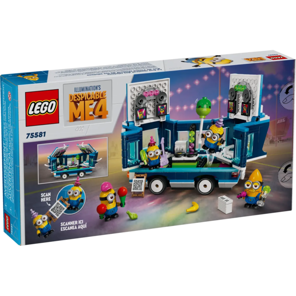 Конструктор LEGO Despicable Me Музичний автобус для вечірок Посіпак, 379 деталей (75581) - Pampik - 8