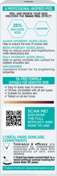 Засіб для пілінгу шкіри обличчя L`Oreal Paris Bright Reveal проти пігментних плям 25 мл - Pampik - 3